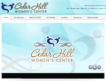 Tablet Screenshot of cedarhillwomen.com